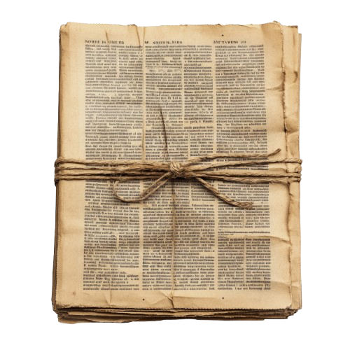 Png de cartas antiguas atadas con un hilo